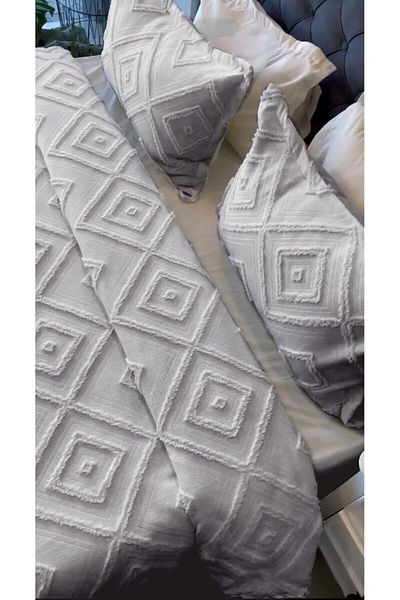 bursa çeyiz Sofia Scandinavian Double Tufted Bedspread 250X260 2 Pillows 50X80