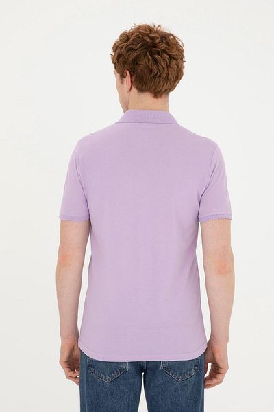 U.S. Polo Assn. تي شيرت رجالي أساسي أرجواني 1792406