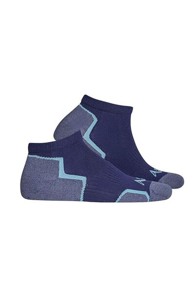 NORTH ICE Navy Blue Functional Booties Socks - Pack of 3 40-44