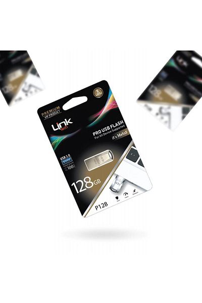 Linktech ذاكرة USB معدنية P128 Pro Premium بسعة 128 جيجابايت بسرعة 100 ميجابايت/ثانية
