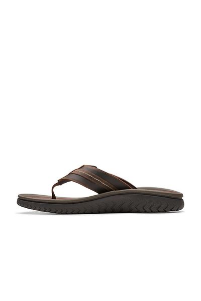 CLARKS Brown Genuine leather Sandals For Mens
