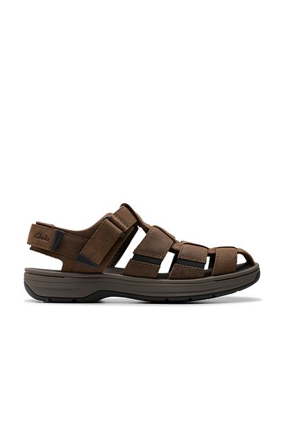 CLARKS Brown Genuine leather Sandals For Mens