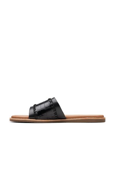 CLARKS Black Genuine leather Sandals For Womens
