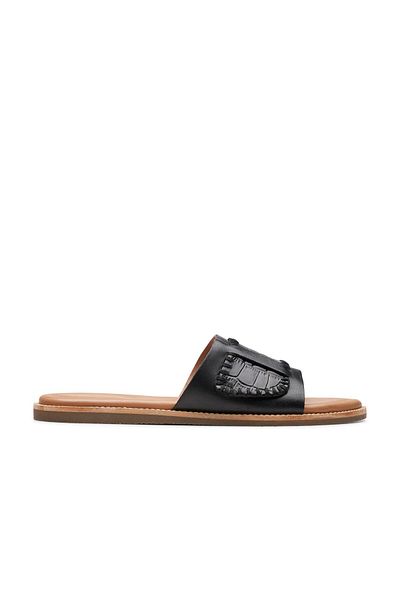 CLARKS Black Genuine leather Sandals For Womens