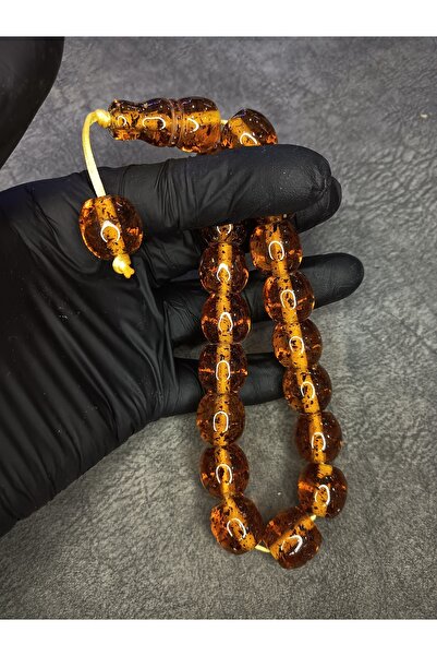 Mos Tespih التميمة الراقية التربة الأحفوري مسحوق العنبر مسبحة