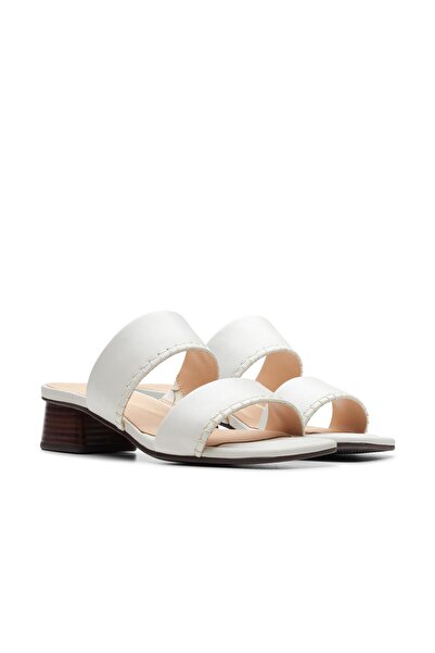 CLARKS Cream Genuine leather Sandals For Womens