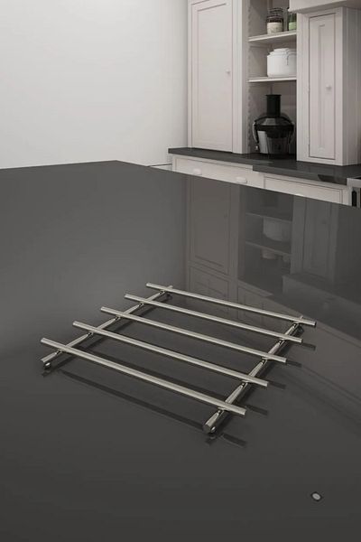 KARTEYA Dowry Chrome Trivet, Practical Convenient Metal Trivet