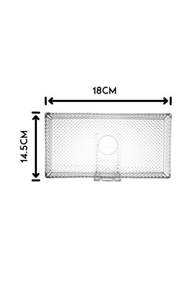 Dania Rectangular glass serving dish