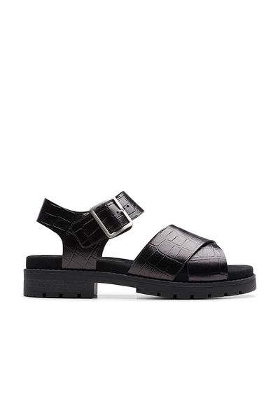 CLARKS Black Genuine leather Sandals For Womens