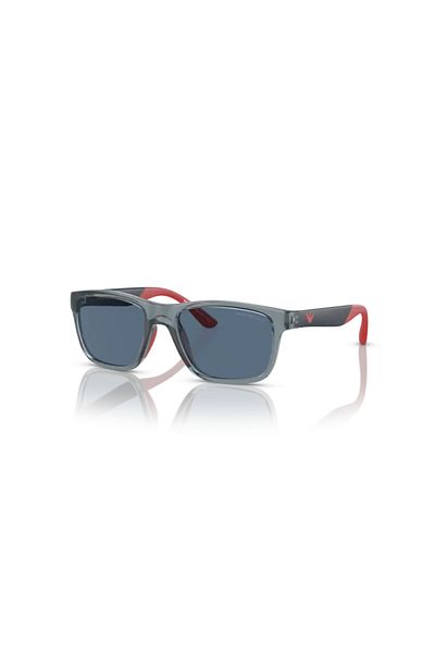 Emporio Armani Kids Man Pillow Sunglasses- Ea 4002 - Lense Size:48mm - Shiny Transparent Blue