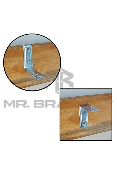 Yapıkan Mr. Bracket 25 Ad L Demir Gönye Köşebent 16x40x40mm- Mobilya Dolap Köşe Birleştirme Bağlantı Aparatı