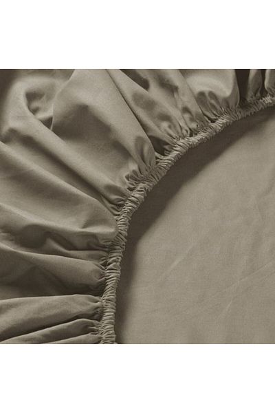 IKEA - Ullvide, Fitted Sheet, Gray-Beige, 180X200 cm