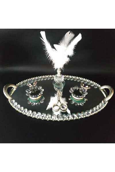 HİLALKRİSTAL Crystal Stone Engagement Set-Ring Riser-2 Pieces Ring Holder-Stone Scissors
