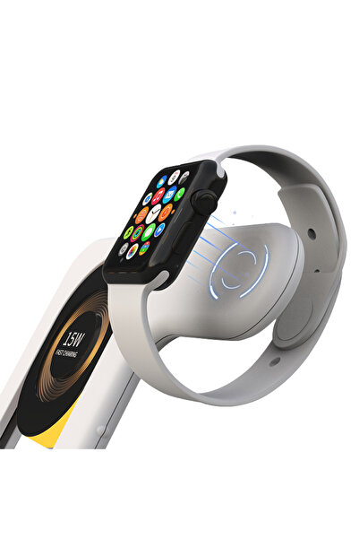 Linktech W795 4in1 15w Hızlı Şarj Destekli Katlanabilir Kablosuz Şarj Standı