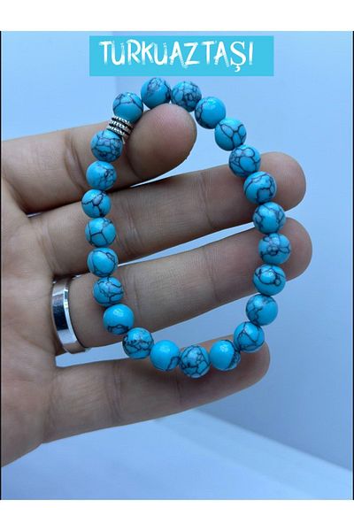 grs oyuncak Natural Turquoise 8mm Bracelet 1 Piece
