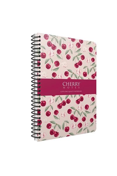 Gıpta Cherry Spiral Hard Cover 17X24 120Yp.Square Notebook