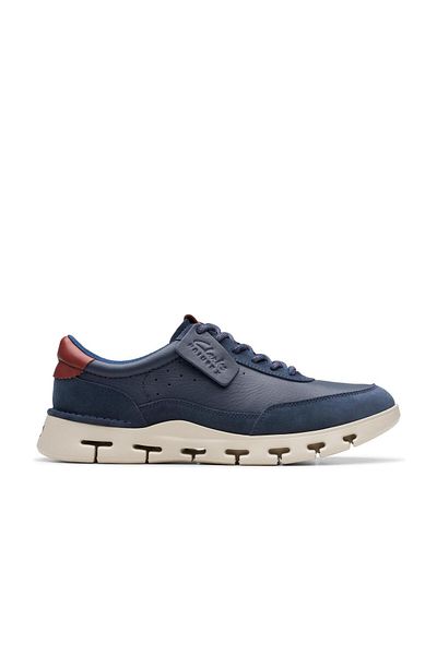 CLARKS Clarks Blue Trainers Mens Shoes