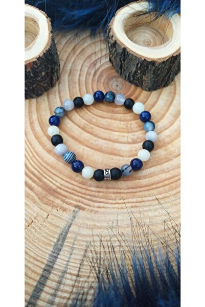 Zodyak Doğal Taş Chakra Ceyt White Quartz Onyx Moonstone