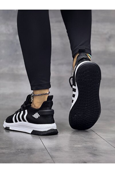 ARONA Unisex Bağcıklı Triko Günlük Rahat Spor Ayakkabı