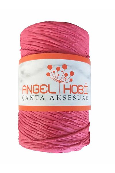Nusrat Bilişim Fuchsia Colored Bag Accessory - Twisted Raffia