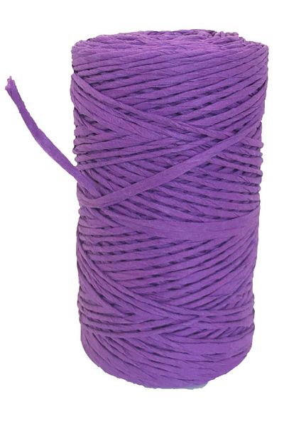 Nusrat Bilişim Purple Colored Twisted Raffia - Bag Accessory No:15