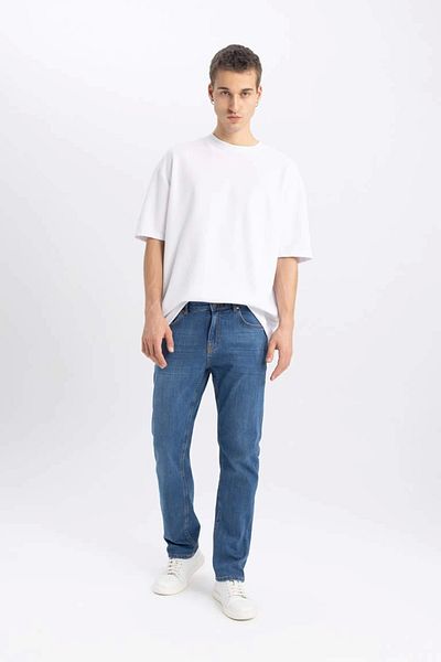 DeFacto A0304 Sergio Regular Fit Pipe Leg Jean Trousers