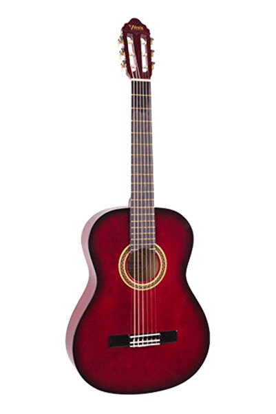Genel Markalar VC104TRDS KLASİK GİTAR 4/4 KIRMIZI SUNBURST SAP ÇELİKLİ