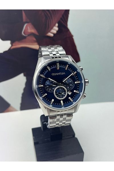 Quantum Steel Sports Men's Wristwatch 10 Atm Waterproof
