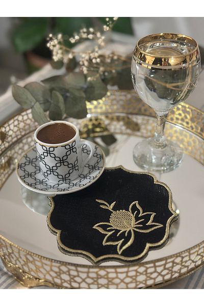 Home Sibelarthome 2 τμχ παρουσίασης χαρτοπετσέτας καφέ