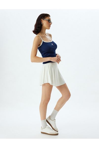 Koton Comfortable Flared Style Tennis Skirt with Shorts