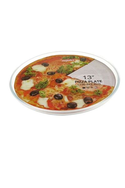 mijotex Clear Round Pizza Plate 36.8 x 2.2 cm