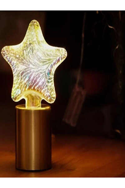 aeron Rustik Dekoratif Ledli Sarmal Yıldız Tip 1,5 Watt Led Ampül