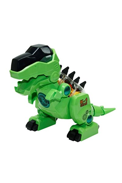 mavi su dünyası Işıklı Müzikli ve Hareketli Robot Dinozor Yeşil Renk - Mavi S...