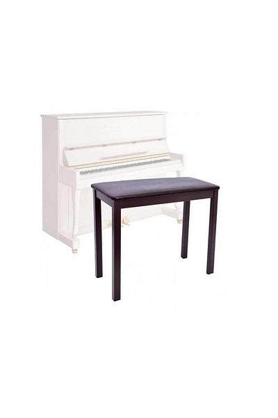MEDELİ Dante Brown Piano Stool - Wooden Legs