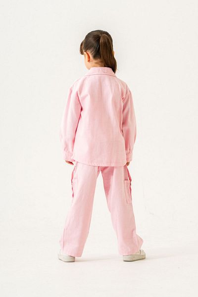 HAUSEkids 6-9 Years Old Miami Cotto Girl's 3-Piece Set -Candy Pink