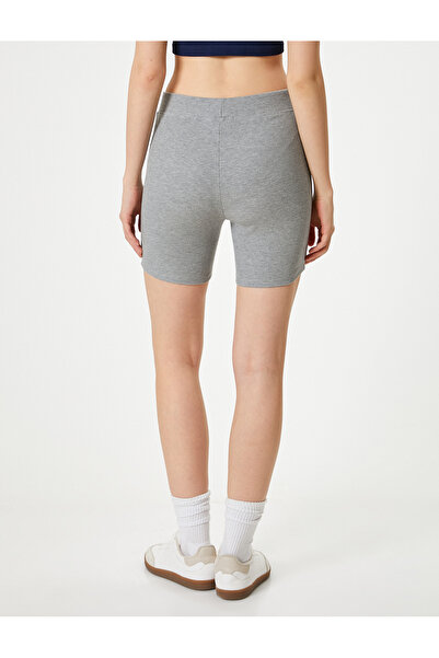 Koton High Waist Slogan Sports Biker κολάν - Slim Fit