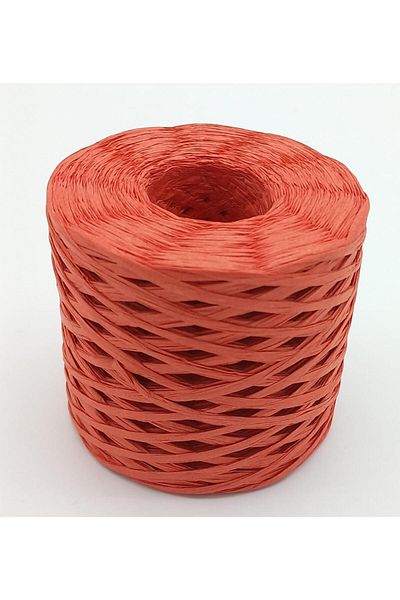 Nusrat Bilişim Pomegranate Flower Color Bag Accessory - Imported Raffia Rope