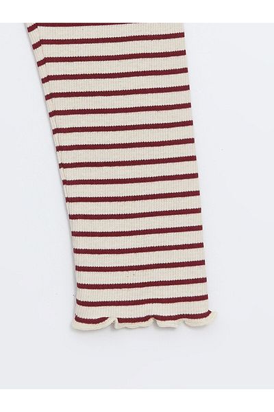 LC Waikiki Lcwk Elastic Waist Striped Baby Girl Leggings