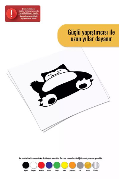 Generic Brand Snorlax Pokemon Sticker Car Motor Laptop Wall Foil Sticker 15 X...