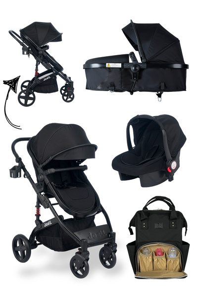 Joell 4'lü Set Joell Truva Travel Sistem Bebek Arabası / Puset / Bebek Bakım Çantası / Yağmurluk