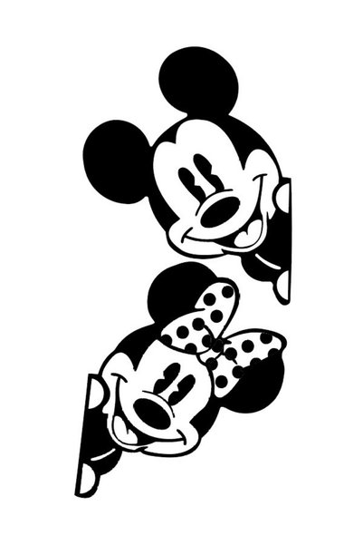 Generic Brand Mickey Minnie - Car, Auto, Laptop, Wall Compatible Sticker 30*6...