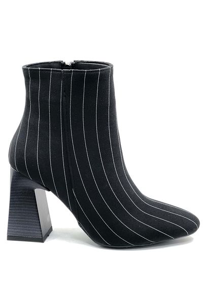 Kocamanlar Ayakkabı Cizme de damă Feles Faliko 9 cm cu toc NEGRU-ALB