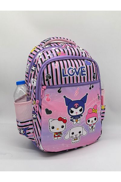 Bevitton Colorful First School Bag for Girl - Set of 2, Character Pattern