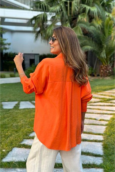 Modark Γυναικείο πουκάμισο Basic Oversize