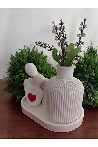 ELBUCOLECTION Set de 4 vaze pentru îndrăgostiți, 15x10 cm. Un cadou ideal pentru Ziua Îndrăgostiților