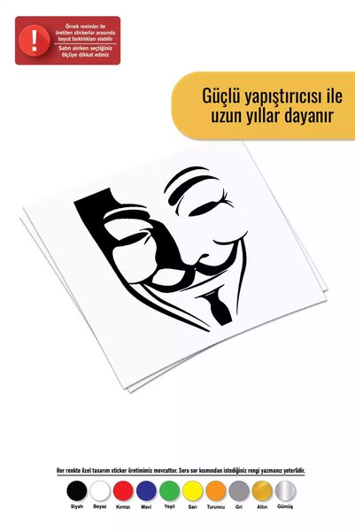 Generic Brand Vendetta Sticker Auto Motor Motor Laptop Wall Foil Sticker 50x6...