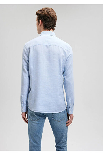 Mavi BLUE Cămașă BĂRBAȚI cu mânecă lungă Dark Saks Blue 020579 -83771