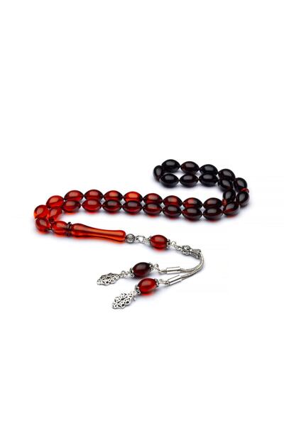 Ventino Silver 925 Ayar Gümüş Püsküllü Arpa Kesim Turuncu-siyah Süzme Sıkma K...