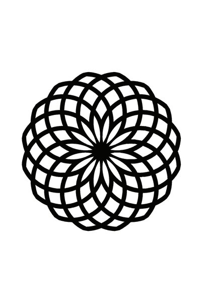 Generic Brand Flower Pattern (Auto-Motor-Laptop-Wall-Decor) (Type 14) 20 X 20 cm