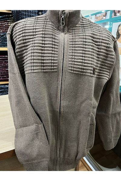 TCR Men's Knitwear Zippered Pocket Cardigan